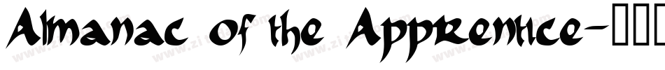 Almanac of the Apprentice字体转换